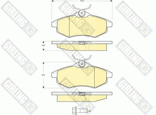 6411591 GIRLING Комплект тормозов, дисковый тормозной механизм (фото 1)