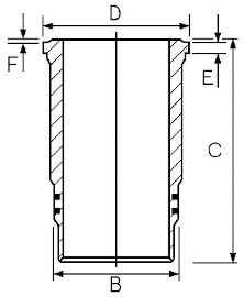 14-480230-00 GOETZE Гильза цилиндра (фото 1)