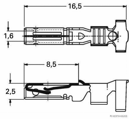 50253327088 HERTH+BUSS Соединительный элемент (фото 2)