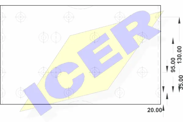 21 9503 00 ICER Комплект тормозных башмаков, барабанные тормоза (фото 1)