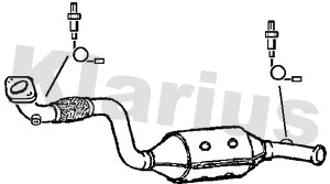 321629 KLARIUS Катализатор (фото 1)