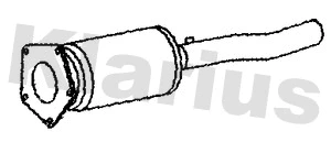 390134 KLARIUS Сажевый / частичный фильтр, система выхлопа ОГ (фото 1)