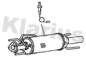 390248 KLARIUS Сажевый / частичный фильтр, система выхлопа ОГ (фото 1)