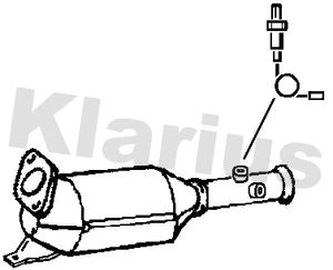 390505 KLARIUS Сажевый / частичный фильтр, система выхлопа ОГ (фото 1)