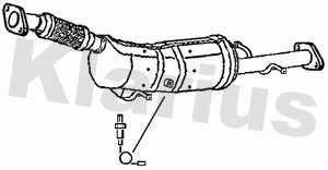 390512 KLARIUS Сажевый / частичный фильтр, система выхлопа ОГ (фото 1)