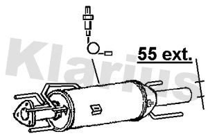 390530 KLARIUS Сажевый / частичный фильтр, система выхлопа ОГ (фото 1)