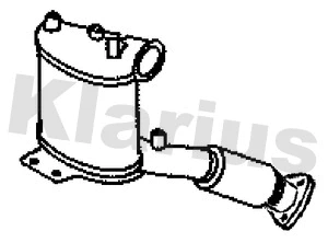 390547 KLARIUS Сажевый / частичный фильтр, система выхлопа ОГ (фото 1)