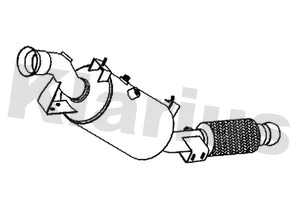 390554 KLARIUS Сажевый / частичный фильтр, система выхлопа ОГ (фото 1)