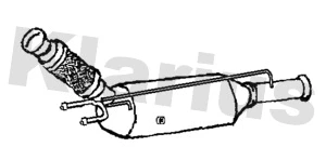 390710 KLARIUS Сажевый / частичный фильтр, система выхлопа ОГ (фото 1)