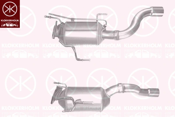 00408600 KLOKKERHOLM Сажевый / частичный фильтр, система выхлопа ОГ (фото 1)