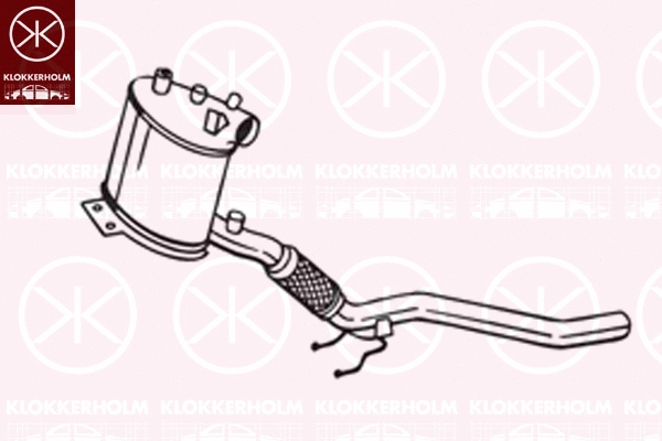 095-129 KLOKKERHOLM Сажевый / частичный фильтр, система выхлопа ОГ (фото 1)