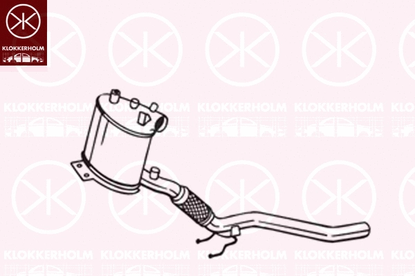 095-331 KLOKKERHOLM Сажевый / частичный фильтр, система выхлопа ОГ (фото 1)