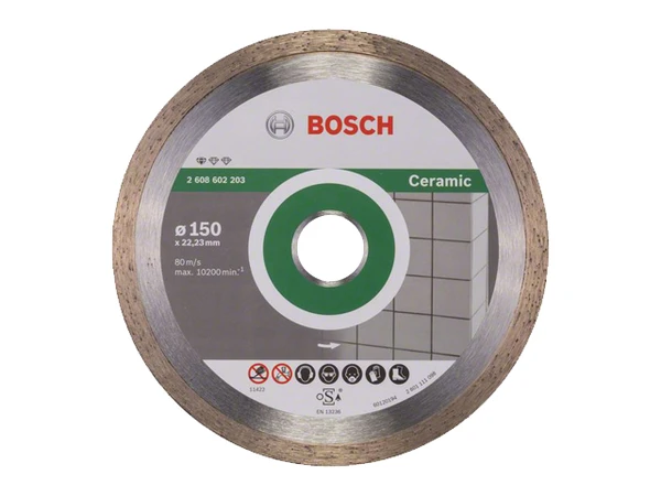2608602203 BOSCH Круг алмазный 150х22 мм Standard for Ceramic (фото 3)