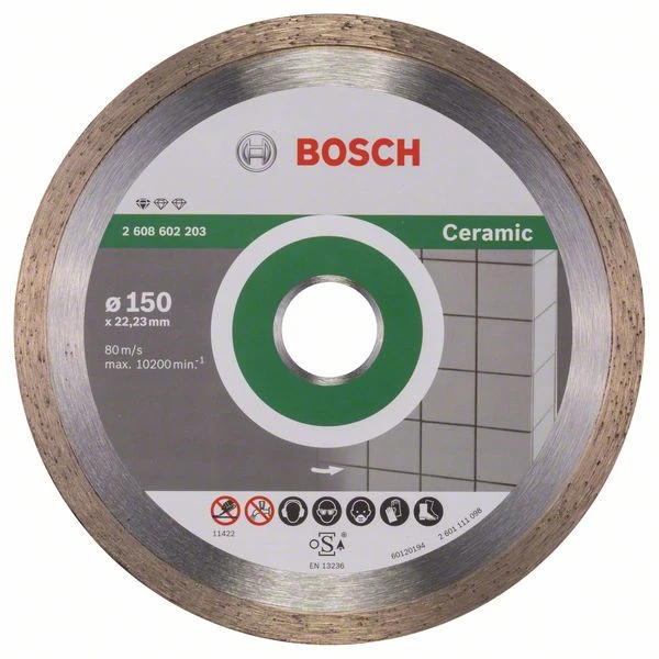 2608602203 BOSCH Круг алмазный 150х22 мм Standard for Ceramic (фото 4)