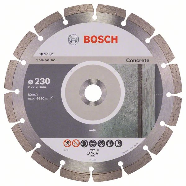 2608602200 BOSCH Круг алмазный 230х22 мм Standard for Concrete (фото 4)