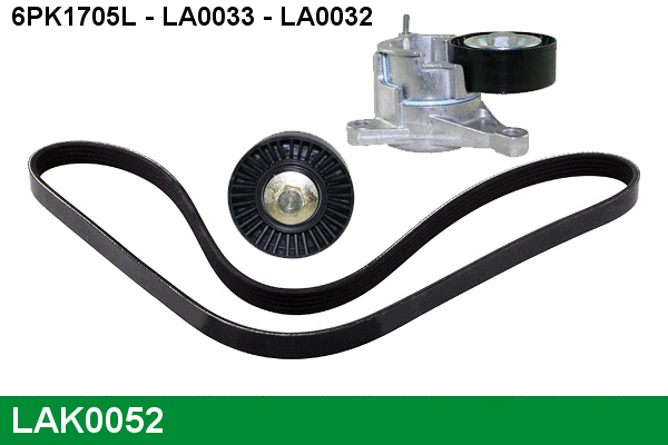 LAK0052 LUCAS Поликлиновой ременный комплект (фото 1)