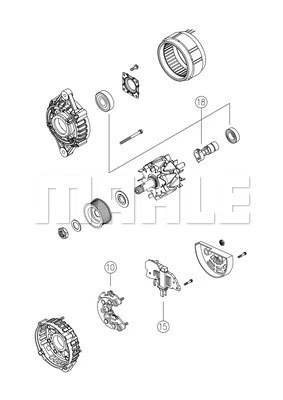 11209607 KNECHT/MAHLE Генератор (фото 3)