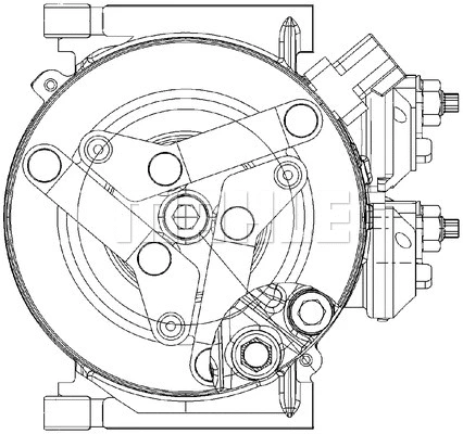 ACP 310 000P KNECHT/MAHLE Компрессор, кондиционер (фото 3)