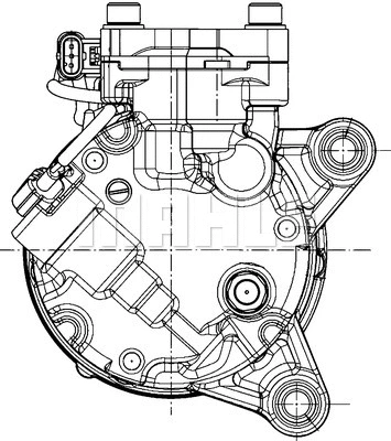 ACP 598 000P KNECHT/MAHLE Компрессор, кондиционер (фото 1)