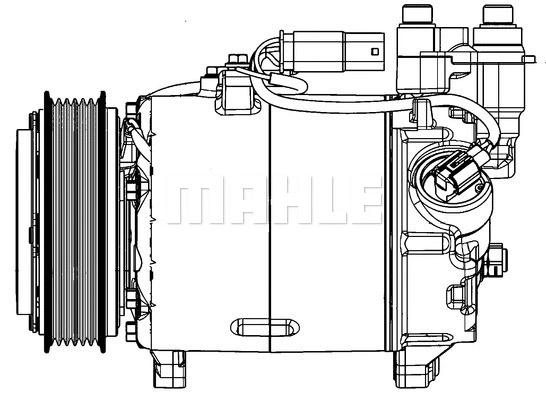 ACP 598 000P KNECHT/MAHLE Компрессор, кондиционер (фото 2)