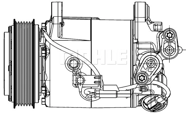 ACP 598 000P KNECHT/MAHLE Компрессор, кондиционер (фото 5)