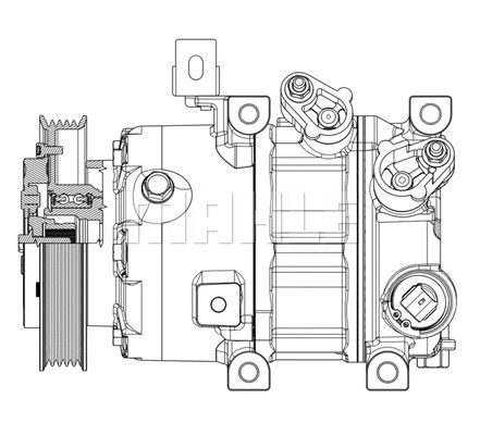 ACP 638 000P KNECHT/MAHLE Компрессор, кондиционер (фото 4)