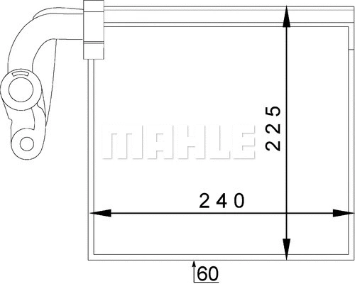 AE 145 000P KNECHT/MAHLE Испаритель, кондиционер (фото 1)