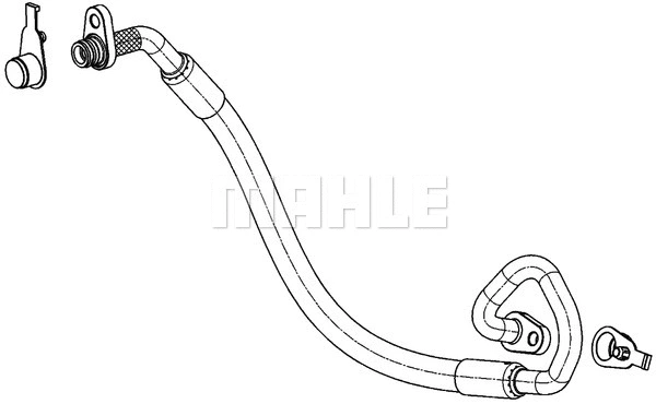 AP 101 000P KNECHT/MAHLE Трубопровод высокого давления, кондиционер (фото 1)