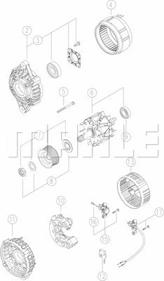 MG 10 KNECHT/MAHLE Генератор (фото 1)