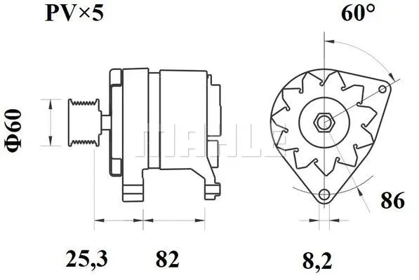 MG 101 KNECHT/MAHLE Генератор (фото 3)