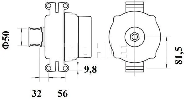 MG 1071 KNECHT/MAHLE Генератор (фото 2)