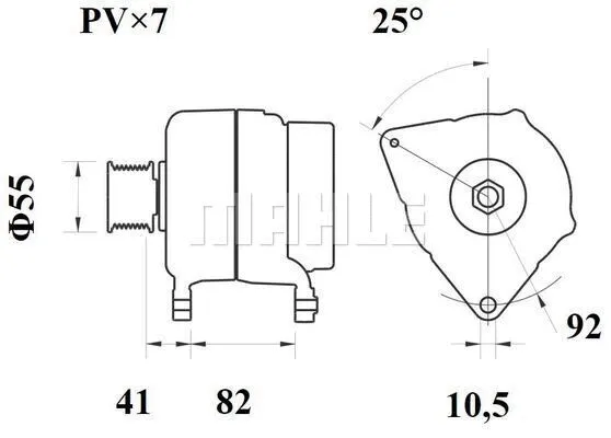 MG 1076 KNECHT/MAHLE Генератор (фото 2)