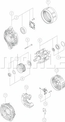 MG 108 KNECHT/MAHLE Генератор (фото 1)