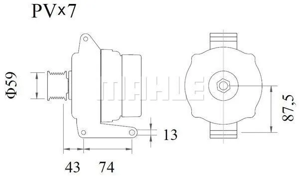 MG 1083 KNECHT/MAHLE Генератор (фото 2)