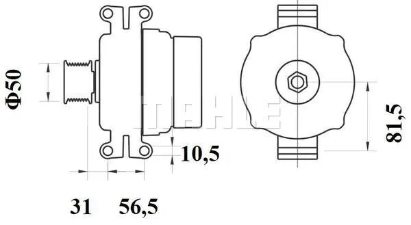 MG 1090 KNECHT/MAHLE Генератор (фото 2)