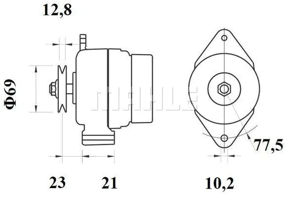 MG 1139 KNECHT/MAHLE Генератор (фото 1)