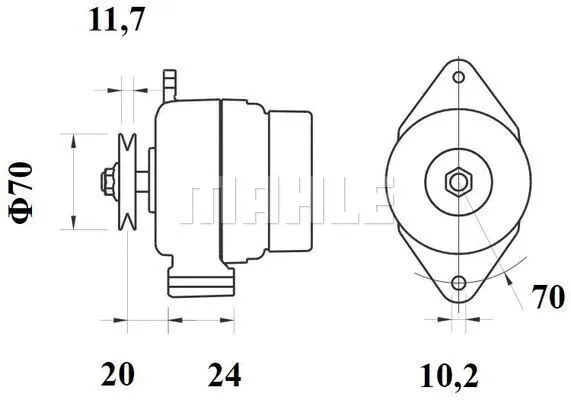 MG 1144 KNECHT/MAHLE Генератор (фото 1)