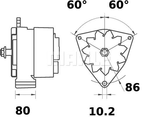 MG 125 KNECHT/MAHLE Генератор (фото 2)