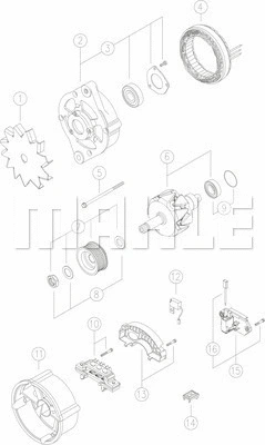 MG 126 KNECHT/MAHLE Генератор (фото 1)