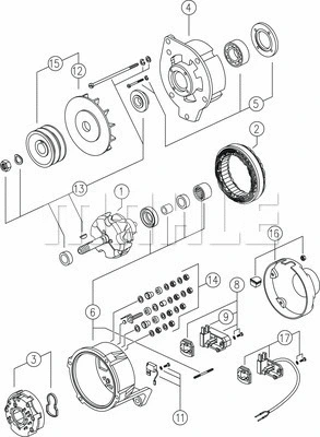 MG 128 KNECHT/MAHLE Генератор (фото 1)