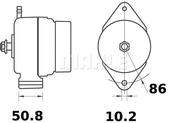 MG 13 KNECHT/MAHLE Генератор (фото 2)