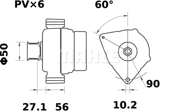 MG 2 KNECHT/MAHLE Генератор (фото 2)