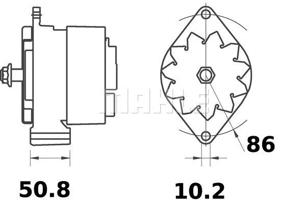 MG 233 KNECHT/MAHLE Генератор (фото 2)