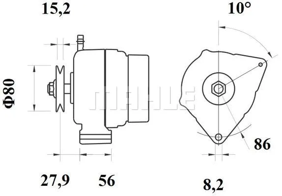 MG 234 KNECHT/MAHLE Генератор (фото 3)