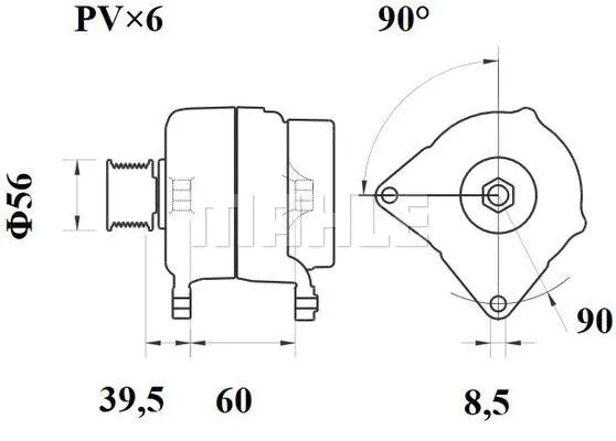 MG 243 KNECHT/MAHLE Генератор (фото 3)