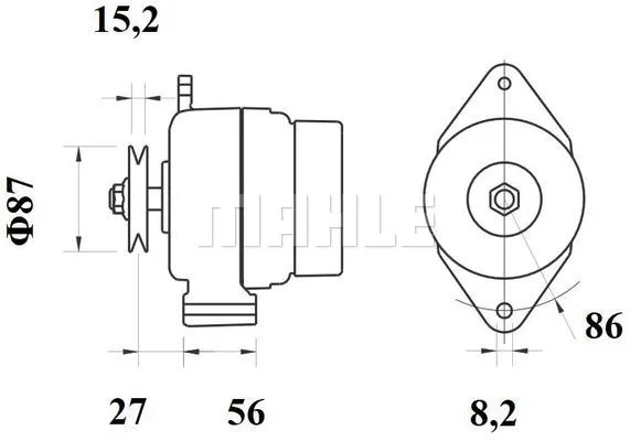 MG 251 KNECHT/MAHLE Генератор (фото 3)