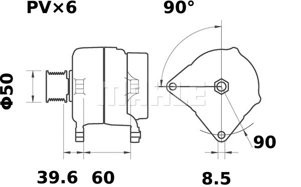 MG 26 KNECHT/MAHLE Генератор (фото 2)