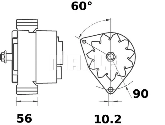 MG 262 KNECHT/MAHLE Генератор (фото 2)