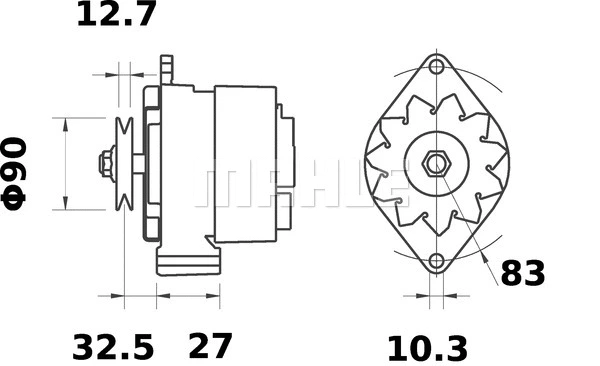 MG 271 KNECHT/MAHLE Генератор (фото 2)