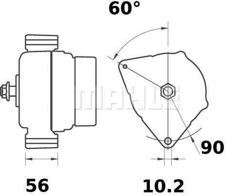 MG 28 KNECHT/MAHLE Генератор (фото 2)